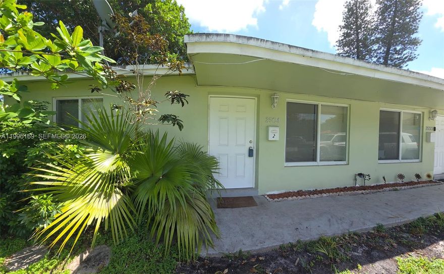 Beautiful renovated 2/1 apartment in a quiet neighborhood of Wilton Manors. Granite countertop, washer/dryer in the unit, freshly painted, nice private patio and garden, central A/C. Brand new bathroom. Only 2 units in 7,390 SQ FT lot. Independent apartment, more like a single family. 3 parking spaces. Independent electric & water meters pay by the Tenant. East of I-95, just a couple minutes travel from Wilton Drive's many shopping / dining / nightlife options and just 3 miles to the beach OR the Las Olas Blvd / downtown Ft Lauderdale area. 2 month security deposit + 1 month rent. 650+ credit score, background & eviction check, $50 application fee. One small pet is allowed with a non refundable $250 fee + $25 additional rent. Tenant approval within 24 hours. Available now!