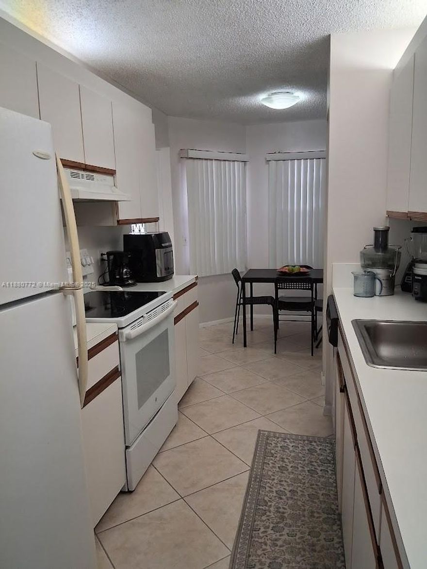Great condition, 2 bed/2 bath, washer and dryer inside. 55+ Community. Accordion Hurricane shutters. At least one person must be 55+ and no minors of 18 age must live in the unit. Credit score at least 650. Includes internet, cable and community amenities, swimming pools, meeting rooms for card games, bingo, arts and crafts, music, Domino and Karaoke clubs, library, sauna, billiard room, Shuffleboard, tennis courts, golf course are all located on site. Also, there is a Club Health facility which offers the latest in exercise equipment. Security guard at gate, Bus transportation inside the community convenient to access local malls, shopping centers and medical facilities.