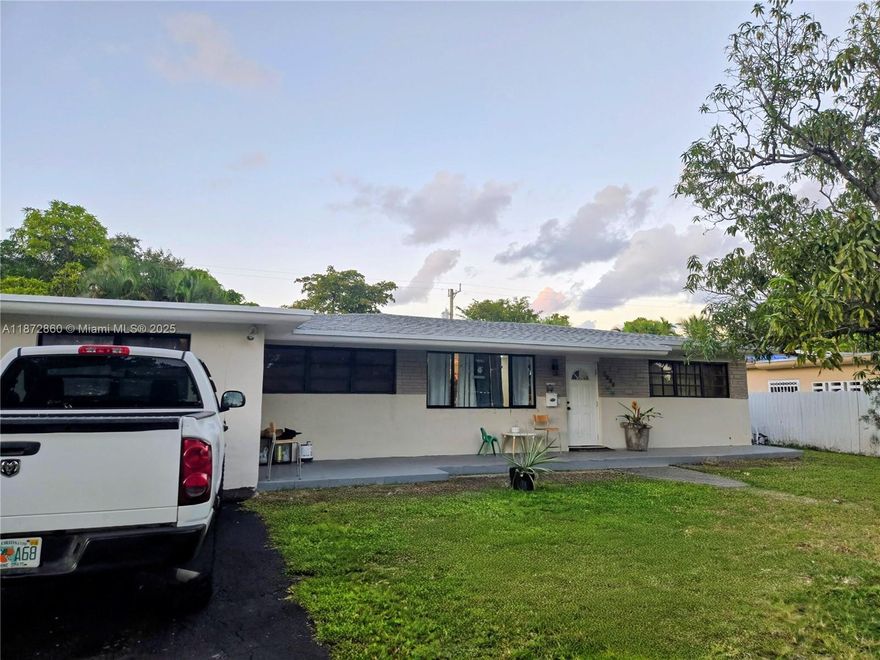 Come explore this beautiful home in PRIME N. Miami area! Discover its spacious 2,200 sq ft interior with 4 very large BDRM'S. An extra room with its own private entrance—easily turned into a 5th BR & bath. Lots of closets and storage space. Enjoy peace of mind with lots of updates, a new permitted roof (2025), new fence, city gas, & a large laundry rm off the kitchen. Entertain in the large screened patio with a brick oven, design your dream backyard in this oversized lot with space for a pool, RV, boat, and more. A concrete shed for added storage. The home offers endless potential or a rare chance to add value maximize equity in a highly desirable location—just minutes from Biscayne’s new shopping, Haulover Beach, Oleta Park, Bal Harbour & Aventura. Tenant occupied—Do Not Disturb.