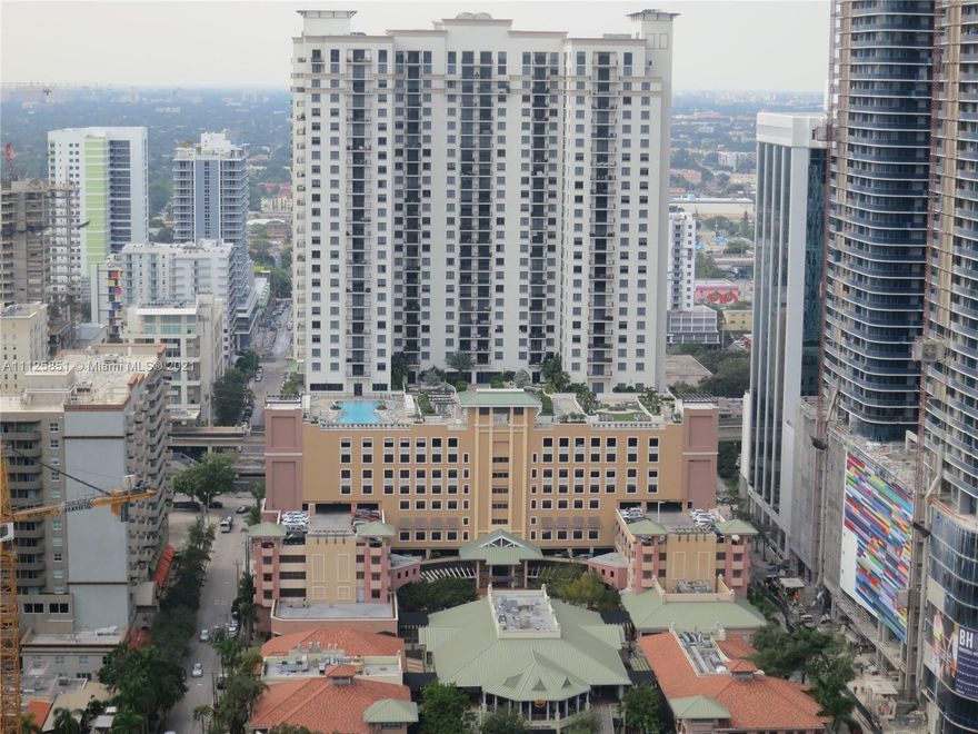 Porcelain floors in living room and carpet in bedroom. Large terrace with views of the pool deck and city skyline. Owner requires first, last and security. Tenant must also pay one month common area deposit to the association. Tenant responsible for all utilities including cable, internet, power and water. No pets allowed. One year leases. Unit also for sale, tenant must cooperate with showing requests but not required to vacate if sold. No Sunday showings.