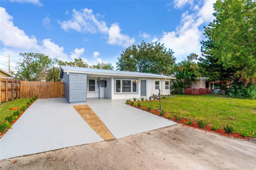 Beautiful fully renovated property located in the heart of Pompano Beach at 3180 NE 10th Ter, Pompano Beach, FL 33064. This home features 2 bedrooms and 1 bathroom, offering comfort, functionality, and a great location.

The property offers a well-designed layout with bright living spaces filled with natural light, creating a modern and welcoming atmosphere. It is situated in a quiet residential neighborhood with convenient access to beaches, shopping, dining, schools, and major roads, making it an excellent option for a primary residence or investment.

A great opportunity to enjoy the South Florida lifestyle.