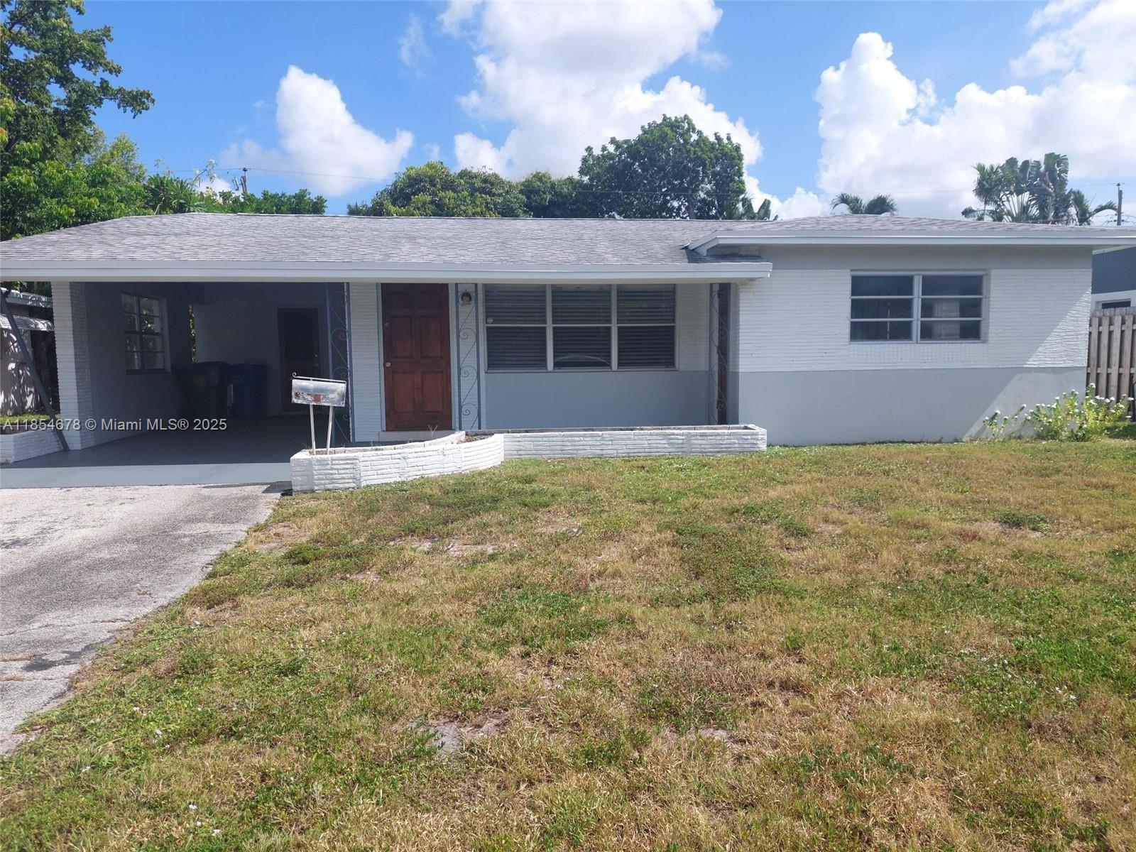 AS IS, great floor plan with family room. 2 bedrooms and 2.5 baths. Tons of potential. Roof and central ac 9 yrs old. Laundry room & extra storage in carport. Room for pool.