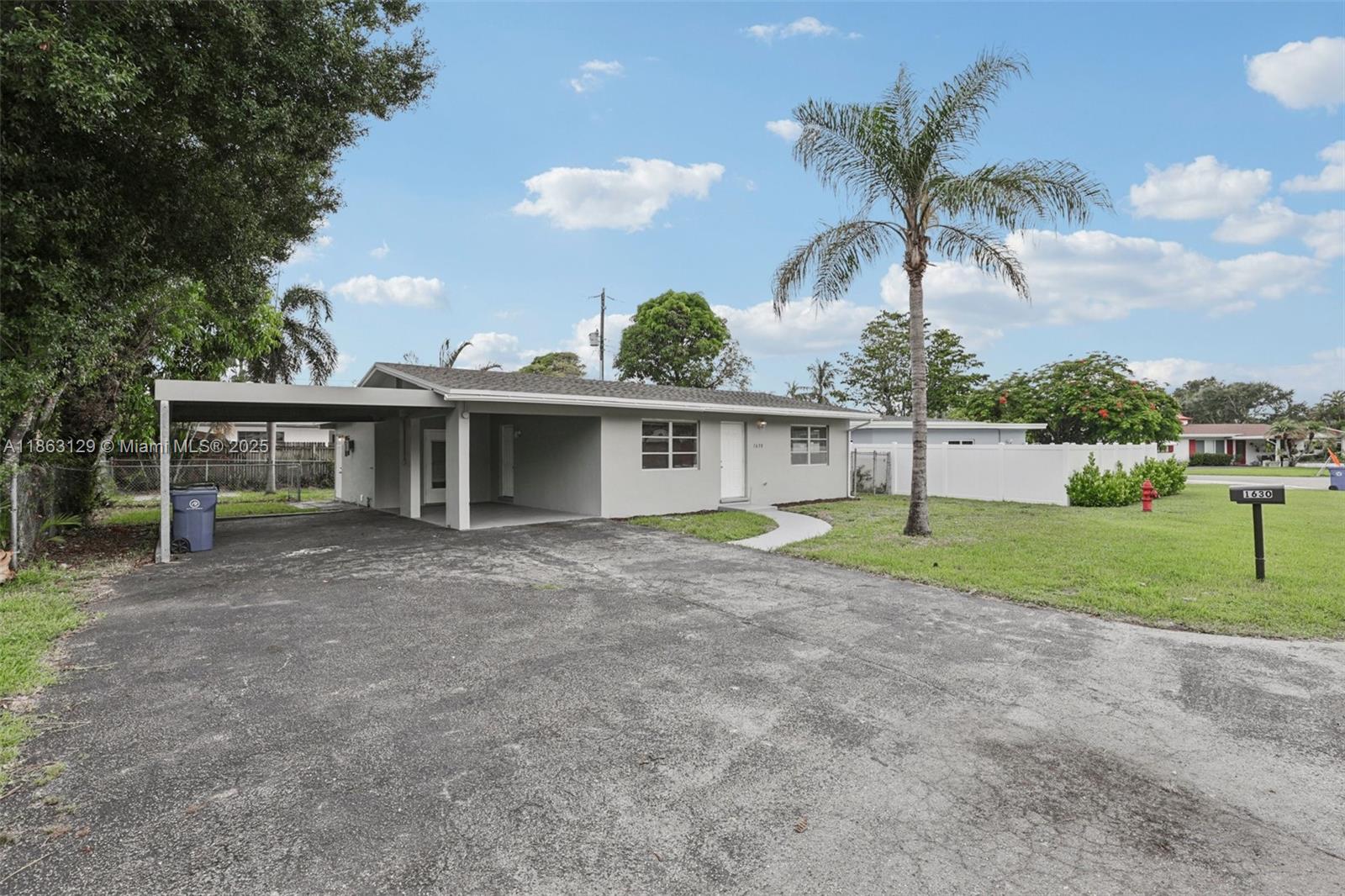 Welcome to this 2 bedroom, 1 bathroom home in the heart of Fort Lauderdale. This property features a bright and open living area, a functional kitchen, and comfortable bedrooms. The spacious backyard offers plenty of room for outdoor living, entertaining, or future expansion. Conveniently located near shopping, dining, major highways, and just minutes from downtown and the beach, this home is perfect for year-round living or as an investment opportunity.