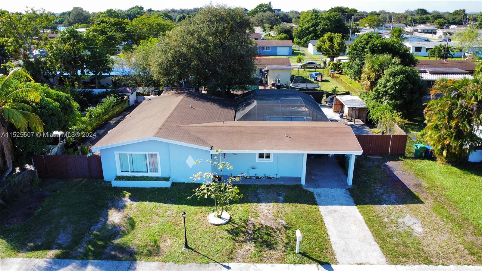 SINGLE FAMILY HOME READY TO MAKE IT YOUR OWN OR INVEST AND READY TO RENT IT OUT.  SCREENED POOL AND SPACIOUS BACKYARD WITH SHED AND FENCED FOR PRIVACY, GREAT FAMILY HOME. NEAR BY HARDROCK STADIUM PARKS, SCHOOL, AND OTHERS. UNIQUE DESIGN WITH MULTIPLE DOORS TO ENTER AND EXIT. ROOM WITH DIRECT ACCESS TO BACKYARD POOL. SHOWER DOORS MODERN AND COMFORTABLE WITH A BATHROOM ENTRY EASY TO ACCESS FROM THE BACKYARD/POOL WITH SHOWER. AMPLE KITCHEN WITH VIEW TO THE POOL AS WELL. WASHER AND DRYER. WINDOWS AND DOORS ARE IMPACT WINDOWS. 
PROBATE READY AND APPROVED.