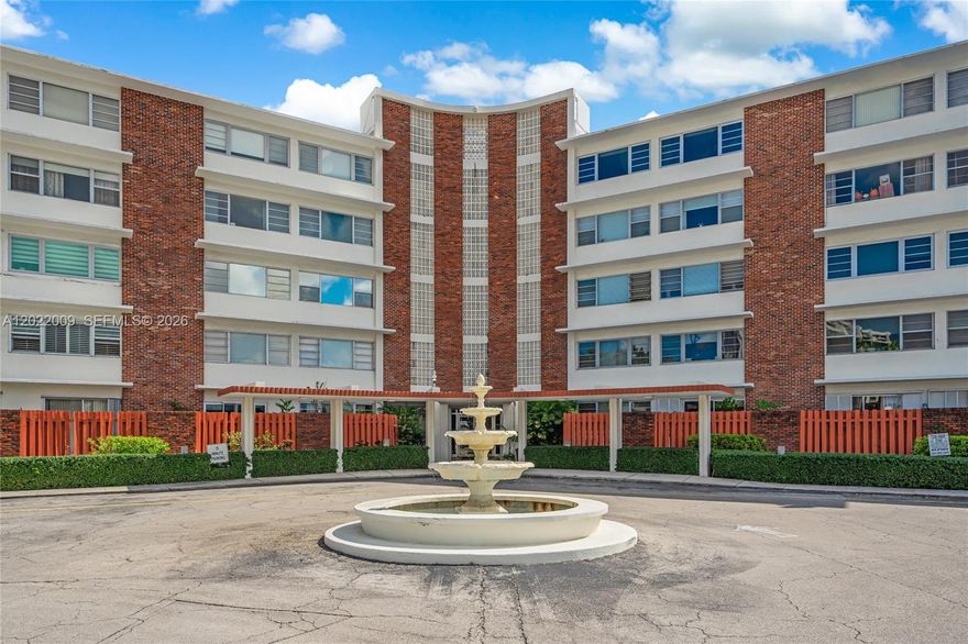 Bayfront condo with wide bay views! Impact windows throughout. Porcelain floors, 2 A/C units and 2 tankless water heaters, Toto fixtures, and a renovated open kitchen.  Tastefully updated, with very large bedrooms and baths on a split floor plan. Large walk-in closets, washer/drier in the unit. 2 large storage units, and 2  assigned parking spaces. Bayfront pool with occasional dolphins and other sea creatures swimming along the bay.  Classic MIMO building located in a quiet Miami Shores street.  Very easy to show!