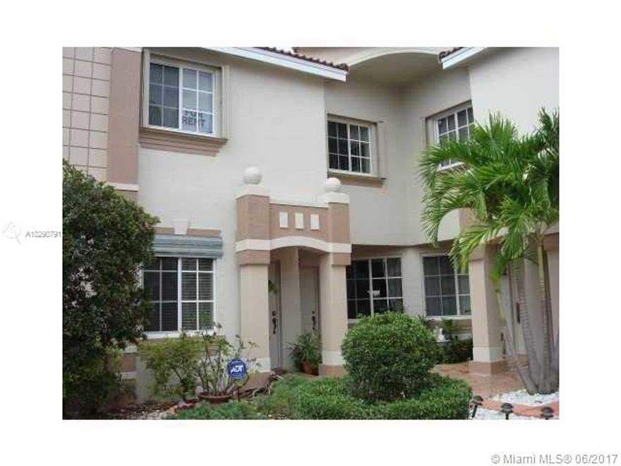 CENTRALLY LOCATED IN THE HEART OF MIAMI CLOSE TO 836,PALMETTO, TURNPIKE, THE NEW CITY DORAL SHOPS, MALLS AND RESTAURANTS. WELL MAINTAINED GATED COMMUNITY, TILE ON LIVING AREAS, WOOD FLOORS ON SECOND FLOOR. HURRICANE IMPACT FRENCH DOORS AND SHUTTERS. NEW WASHER AND DRYER.
Proof of income is required.(2 most recent paystubs. Copy of license is required for all individuals 18 years of age or older, If self employed may need 12 month's bank statements. Please send the current and 3 previous bank statements, Credit report with credit scores required. Do not use FREE Credit Report, Credit Karma etc.