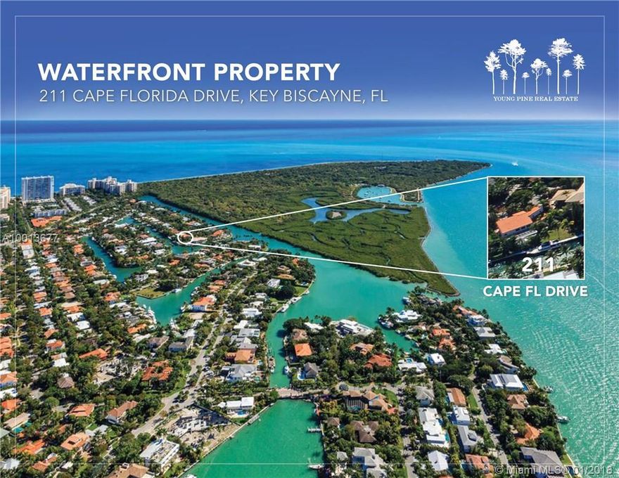 211 Cape Florida Drive is Located on Cul de sac on one of Key Biscayne's most exclusive streets. Home sits on +/-20,000 SqFt pie shaped lot offering+/-135 feet of water frontage with private dockage allowing up to an 80 Ft boat.
Live in Existing +/- 6000 SqFt home or design and build up to +/- 10,000 SqFt home! Best priced waterfront Land in Key Biscayne! Buy waterfront land for almost dry lot land price! Seller financing available.
Best Price + Amazing Location = Deal!!!