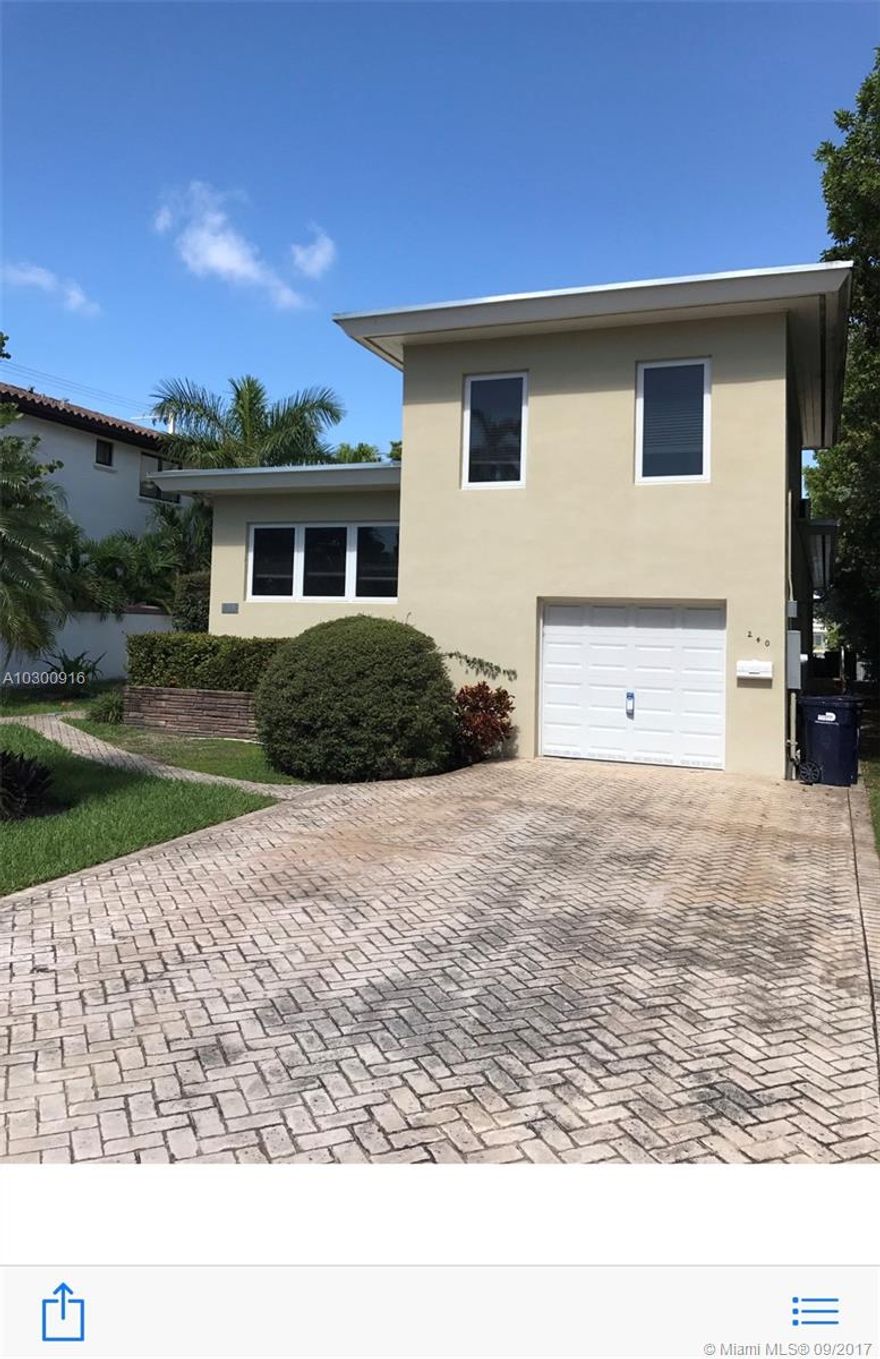 Waterfront home on the gorgeous Venetian Islands. 1950's charmer with big open spaces, terrazzo floors and tons of natural light. 3 bedrooms plus maids room and bath, glamorous living room, and large family room overlooking the water and pool...Or build your dream home!! Easy to show!