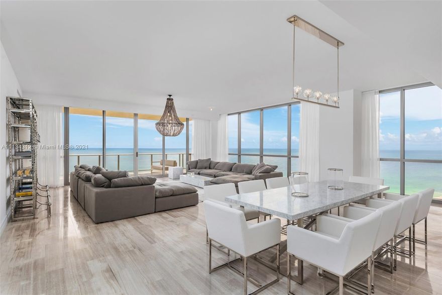 The Best unit in the Best building in the Best area! Introducing unit 1702 at the highly coveted The Mansions at Acqualina. This is literally a mansion in the sky. with over 4600 square feet of direct ocean front and intercostal living. This 3 bedroom 6.5 bath spectacular unit features all marble floors, onyx bathrooms, an incredible chefs kitchen and a Jacuzzi in your own balcony! This is by far the best priced high floor unit and it is priced to sell. if you are familiar with this building you know the level of craftsmanship, exclusivity and privacy being offered with this lifestyle.