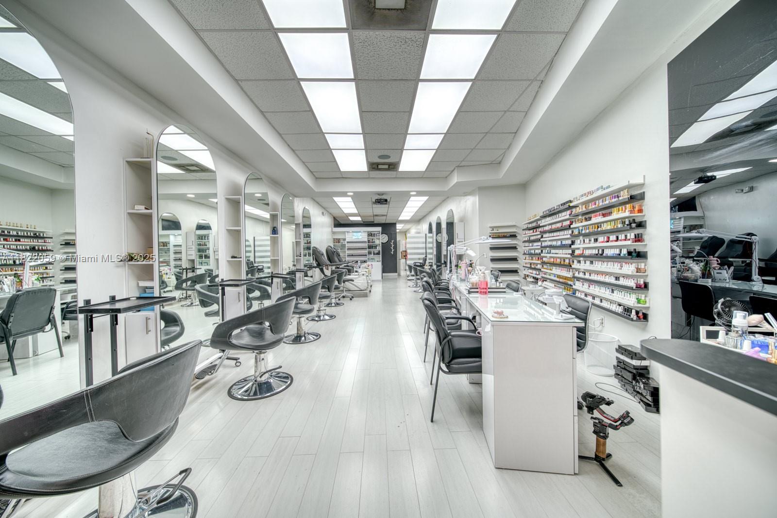 Take advantage of this unique chance to acquire a successful and fully operational Beauty Salon & Nail Spa with an excellent reputation and loyal clientele. This turnkey business features modern décor, high-quality equipment, and a welcoming atmosphere designed for comfort and relaxation. The salon offers a full range of beauty services, including manicures, pedicures, and hair treatments. With multiple stations, treatment rooms, and experienced staff in place, this is an ideal opportunity for an investor or beauty professional looking to expand or step into ownership. Conveniently located in a high-traffic area, ensuring great visibility and steady foot traffic.
Don’t miss out — contact us today for more information or to schedule a private showing!