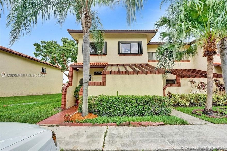 Tastefully updated and remarkably spacious, this 3-bedroom, 2.5-bath Sunrise townhome blends modern convenience with serene lake views. Meticulously maintained from day one, it sits in a peaceful, pet- and investor-friendly HOA community rich with amenities, including a pool and playground. Step inside to a renovated interior anchored by a stylish chef’s kitchen, perfect for entertaining. The open-concept living areas flow seamlessly to a screened, tiled patio where you can enjoy the breeze and the views. With three full bedrooms and baths, there’s abundant space for family, guests, or a work-from-home setup. Located in a quiet, centrally positioned neighborhood, you’re just minutes from highways, shopping, Sunrise Sportsplex, and schools one block away. The HOA offers a quality of life that blends convenience with comfort, making every day feel like a vacation.