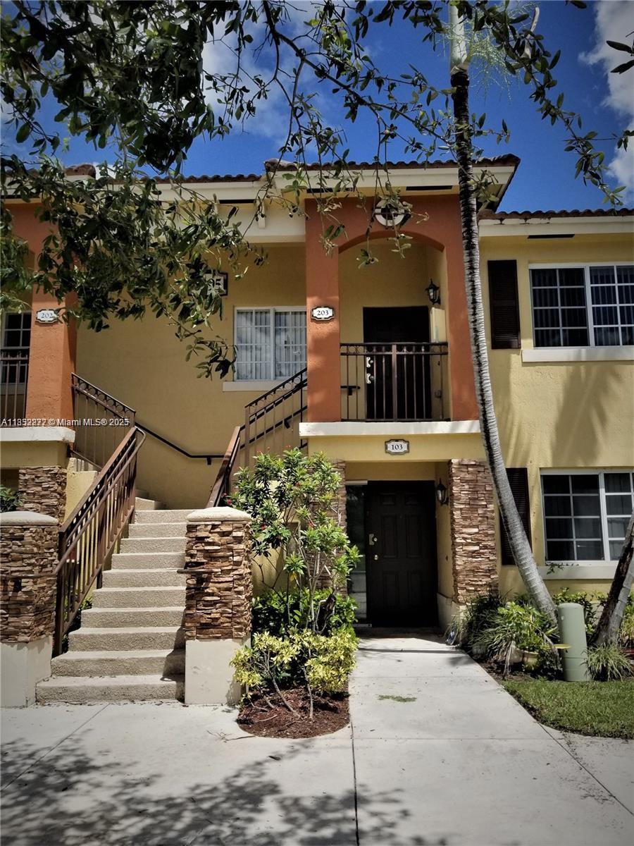 In excellent conditions unit resort style, gated & quite community in Monterey at Malibu Bay! 24/7 security with staff in gate. Close to schools and fast access to the Turnpike. This unit, features spacious 2 bedrooms & 2 bathrooms , tile flooring, washer/dryer in unit. Space parking assigned plus plenty spaces for guests. GREAT LOCATION!! YOU MUST SEE IT!!!
All information is approximate and not warranted or guaranteed.
