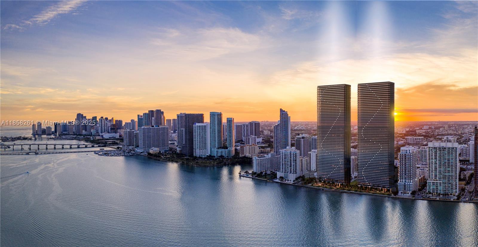 Skyview Villa 5602, A hideaway soaring above the city on the 56th floor of Aria Reserve South. This never-before-occupied residence offers panoramic views spanning Biscayne Bay, the Atlantic Ocean, and Miami’s skyline. Expansive floor-to-ceiling impact glass bathes the interiors in sunlight, framing scenery from every angle. Direct Elevator arrival, Curated for those seeking both tranquility and sophistication, this residence provides a blank canvas to shape your ideal Miami home. All bedrooms include their own walk in closet and spa like bathroom. Enjoy a WORLD OF AMENETIES surrounded by VIBRANT, LUSH, MATURE landscaping! Amenities include sunset/sunrise pools, tennis, paddleball, basketball, fitness center, spa, kid's splash pad, dog park, theater & more. Photo credit: @ariareservemiami