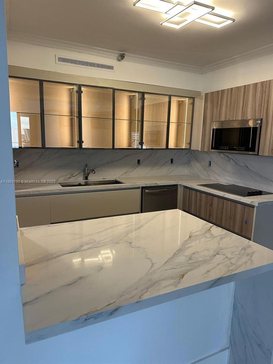 INVESTORS  ONE OF A KIND OPPORTUNITY!!!!!!!! ENJOY RENOVATED OPEN CONCEPT 3 BEDROOMS 2 1/2 BATHS CORNER UNIT,2360 SF OF LIVING SPACE,9' CEILINGS AND 600 SF OF OUTDOOR BALCONY SPACE,UNOBSTRUCTED VIEWS OF THE INTRACOSTAL, OCEAN AND BAY. UNIT HAS A NEW OPEN CONCEPT KITCHEN WITH NEW STAINLESS STEEL APPLIANCES AND ITALIAN WATERFALL QUARTZ, FLOOR TO CEILING HURRICANE WINDOWS CREATING CONNECTION TO THE AMAZING VIEW,SPACIOUS MASTER CLOSET AND HUGE BATHROOMS , EACH ROOM HAS HIS TERRACE ACCESS. MARINA TOWERS BOASTS A NEWLY REDESIGNED TOP OF THE LINE LOBBY, STATE OF THE ART GYM, PARTY ROOM, POOL, JACUZZI, FRONT DESK AND SECURITY 24/7.CONVENIENTLY LOCATED WITHIN WALKING DISTANCE TO HOUSE OF WORSHIP AND FEATURING A SHABBAT ELEVATOR AND A SUKKAH FOR SUKKOT.MINUTES FROM AVENTURA MALL AND BEACHES.UNIT IS RENTED UNTIL SEPTEMBER 2026 FOR $ 6000 A MONTH.