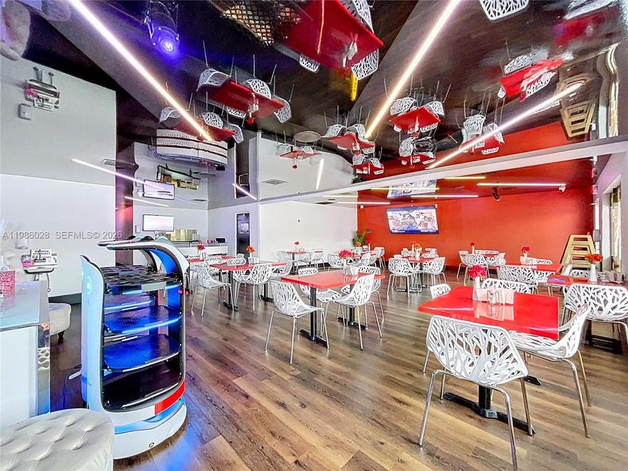 Fully built-out pizzeria and restaurant located in Tampa within a busy retail plaza with strong visibility and ample parking. The space features a spacious dining area with modern finishes, large storefront windows, and seating for multiple guests. The kitchen is equipped with commercial-grade equipment, including Moretti Forni pizza ovens, hood and ventilation system, flat-top grill, refrigeration units, prep stations, and stainless steel work areas. The layout supports dine-in, takeout, and delivery operations. Additional information available upon request. CALL US ANY TIME, WE PICK UP!!