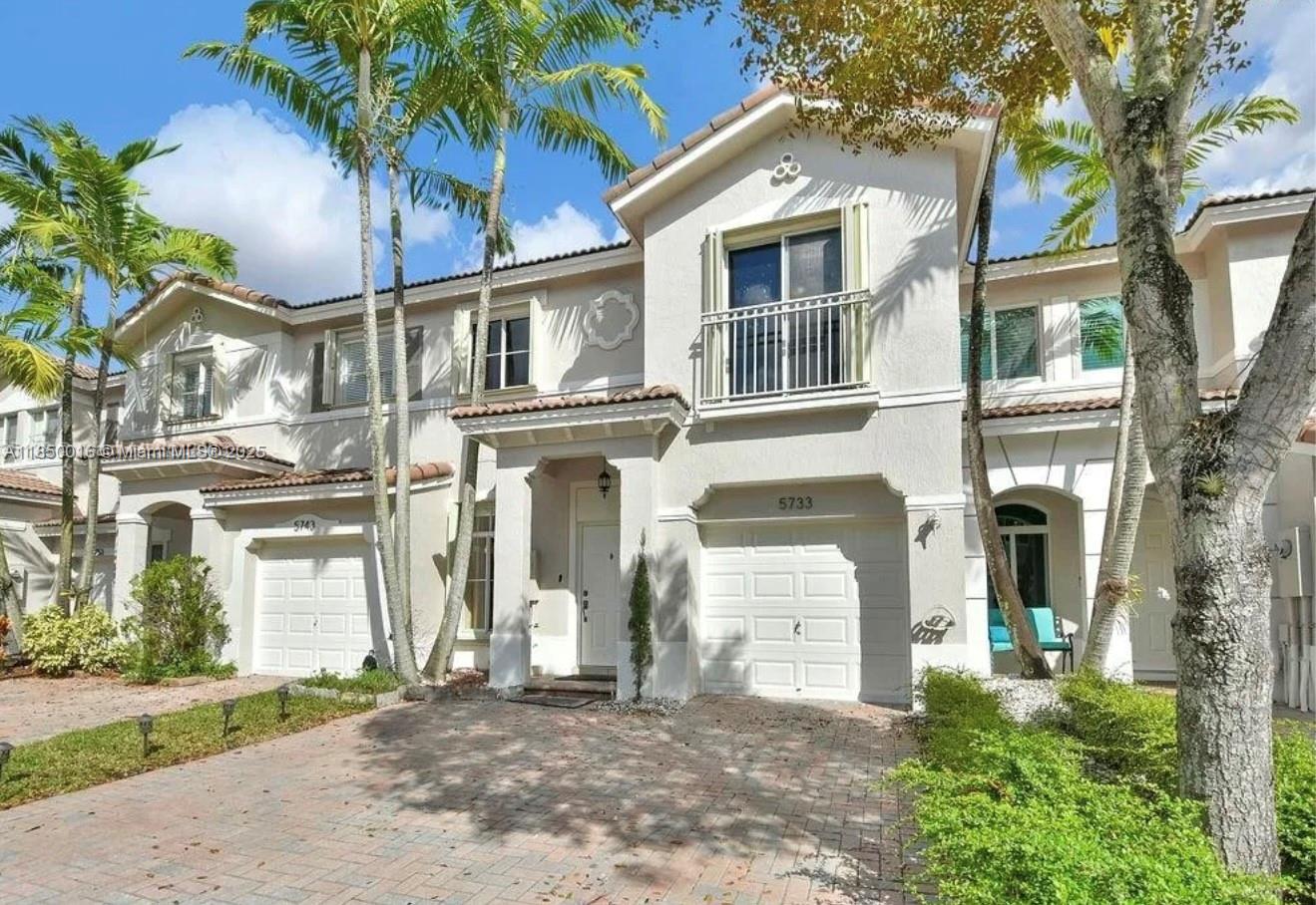 Legal 4/3 currently a 3/3 with an OVERSIZED master bedroom. Property is well maintained, spacious and features One full bathroom located on first floor. New A/C, newer kitchen, remodeled yard, ready to move in. Community has lowest HOA in all of Doral! Located in highly desired school district.