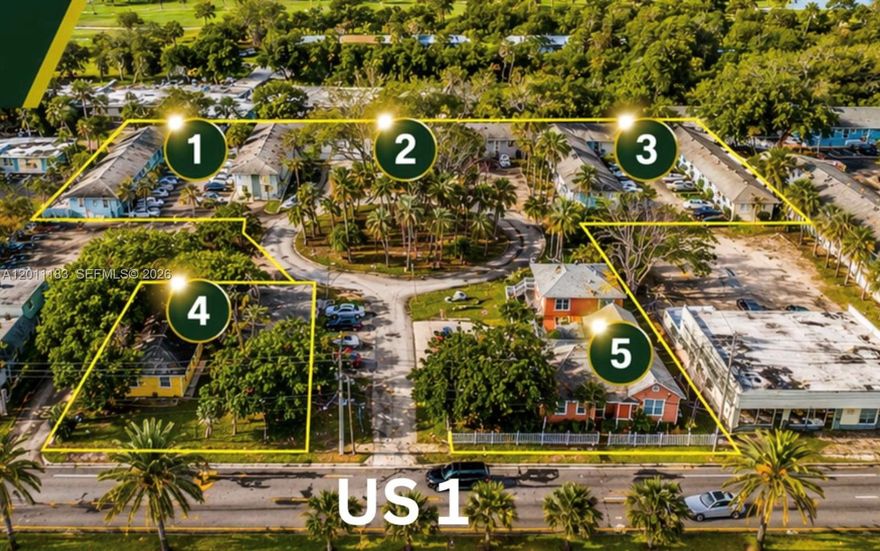RARE OPPORTUNITY! 60-UNIT VALUE-ADD MULTIFAMILY PORTFOLIO IN PRIME DAYTONA BEACH LOCATION WITH US-1 FRONTAGE! Income-producing asset featuring 60 UNITS across 9 BUILDINGS on 1.72 ACRES, offering IMMEDIATE CASHflow with significant upside potential. the property delivers strong in-place income with opportunity for increased NOI through continued lease-up and rent growth. Over $500,000 in capital improvements have been completed, with approximately 51 of units renovated, rented, and the remaining units scheduled for COMPLETION PRIOR TO CLOSING. Renovated units feature modern kitchens, updated appliances, designer finishes, and luxury vinyl flooring. Unit mix includes 40 one-bedroom units, 13 studios, and 7 two-bedroom units, well-positioned for strong workforce and student housing demand near Embry-Riddle and Daytona State College. Structured as a MULTI FOLIO OVAL ASSAMBLAGE with zoning allowing potential hotel conversion, offering long-term flexibility and redevelopment optionality. Located along the high-visibility US-1 corridor and minutes from Daytona Beach, this asset supports multiple EXIT strategies including long-term hold, refinance, repositioning, or redevelopment. Ideal for multifamily operators, private investors, and 1031 exchange buyers seeking scale, yield, and value creation in a high-demand rental market.