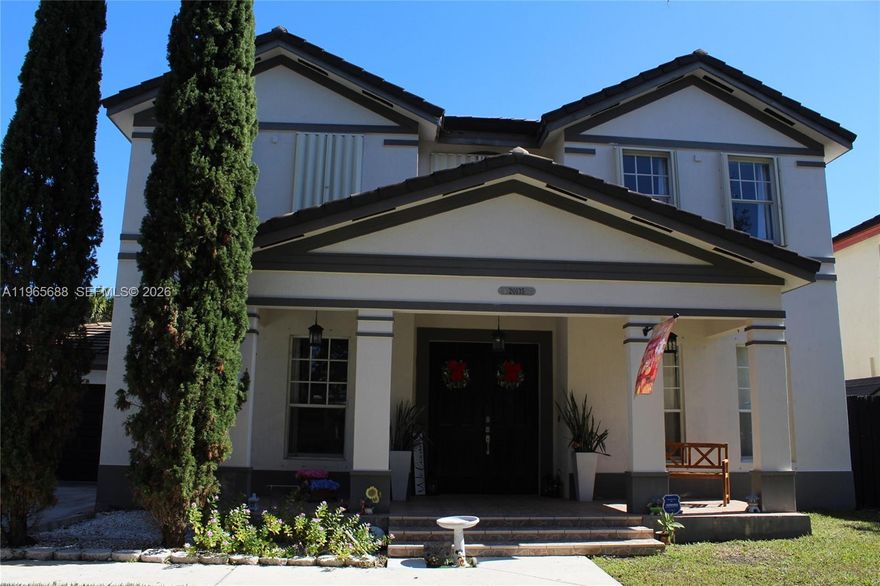 Beautifully maintained 5-bedroom, 3-bathroom home built in 2004, sitting on a generous 7,597 sq ft lot in a quiet neighborhood known for long-term homeowners and pride of ownership.
This spacious and functional layout for living spaces, or rental income potential. Bright living areas offer a seamless flow for entertaining, while the well-appointed kitchen connects perfectly to dining and spaces.
Enjoy total peace of mind with a brand-new A/C system installed in 2023, providing energy efficiency and comfort year-round. Step outside to the highlight of the property — the dream patio. While there’s no pool, the oversized backyard offers endless possibilities: outdoor kitchen, pergola, kids’ play area, boat storage, or even room to build your future pool. It’s a blank canvas ready for your vision.
Located just minutes from shopping, schools, dining, and quick access to Florida's Turnpike, making commuting throughout Miami easy and convenient.