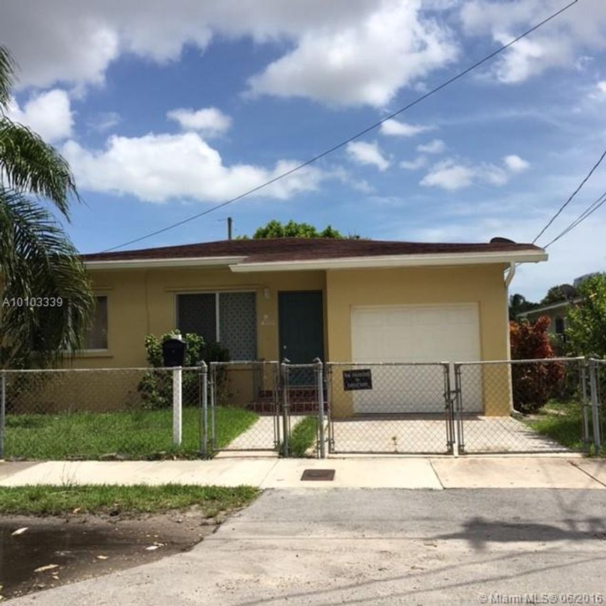 3 Bedroom 2 Bath.  Remodeled bathrooms and beautiful kitchen with many kitchen cabinets. Beautiful showing condition ! Separate entrance for one of the bedrooms. (Excellent in-law area ) Large fenced backyard with a patio area. Beautiful whit tiled porcelain floors.  Wood floors in two of the bedrooms. Central Air. 
 (Tenants are to cut the grass every 2 weeks. Garage excluded from rental.  Animals  & smoking in the house, not permitted)