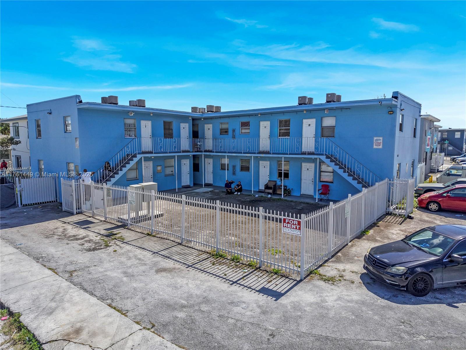 Proud to present a 12-unit multifamily property at 1190 NW 67th Street, Miami, located in a high-demand rental area. This well-maintained building features 10 spacious 1-bedroom, 1-bath units and 2 studio apartments, all with central AC and modern updates. Generating strong rental income with room for growth, this property offers immediate cash flow and long-term investment potential. A prime opportunity in a thriving market—schedule your tour today!