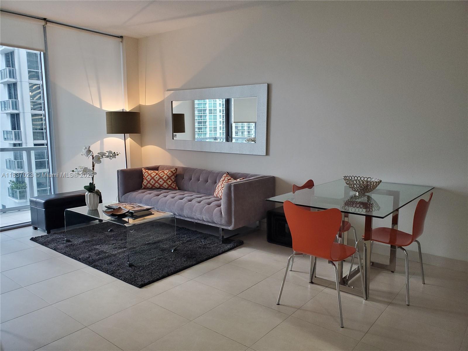 Beautiful and spacious 1 bedroom/1 bath condo for rent located in the heart of Brickell. Partial view of the bay and city. Granite counter tops, stainless steel appliances, marble floors and washer/dryer inside the unit. Building with great amenities including gym, virtual golf, wine cellar, Yoga room, billiards room, and nice pool deck. WALKING DISTANCE TO RESTAURANTS & cinema, Brickell City Center, STEPS FROM MARY BRICKELL VILLAGE, Easy access to highways, airport and beaches. Tenant occupied until August 13 2025.