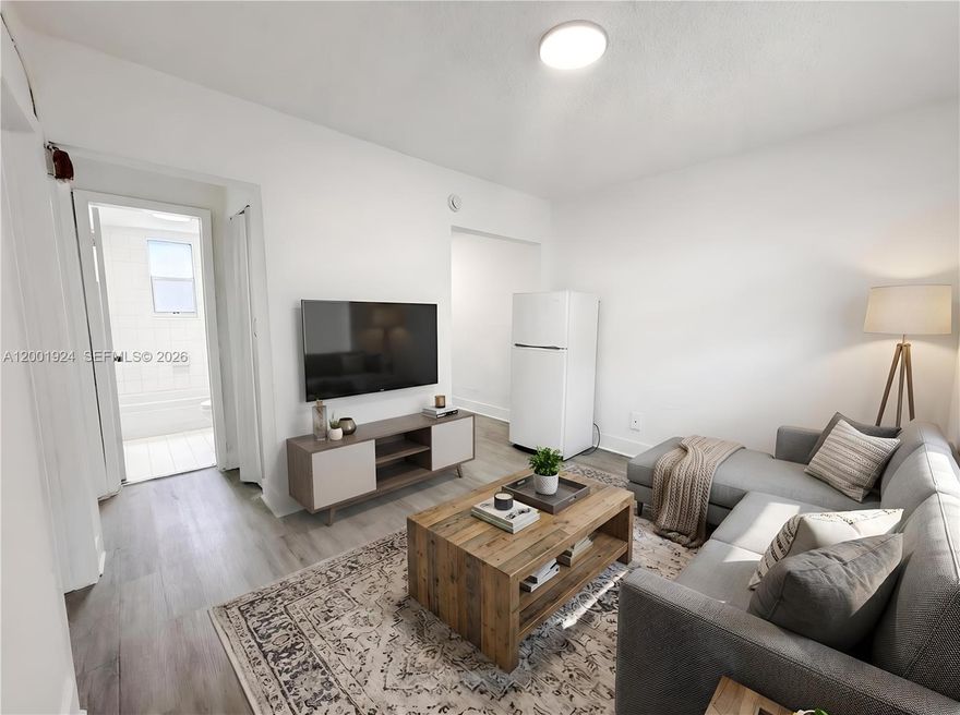 Front and Center, this 2 bedroom puts you at the center of the transformation of Miami's hot urban core! This 2 bedroom is spacious and newly refreshed, provides easy access to transit and your water is included! Ez Application - Rapid Approvals