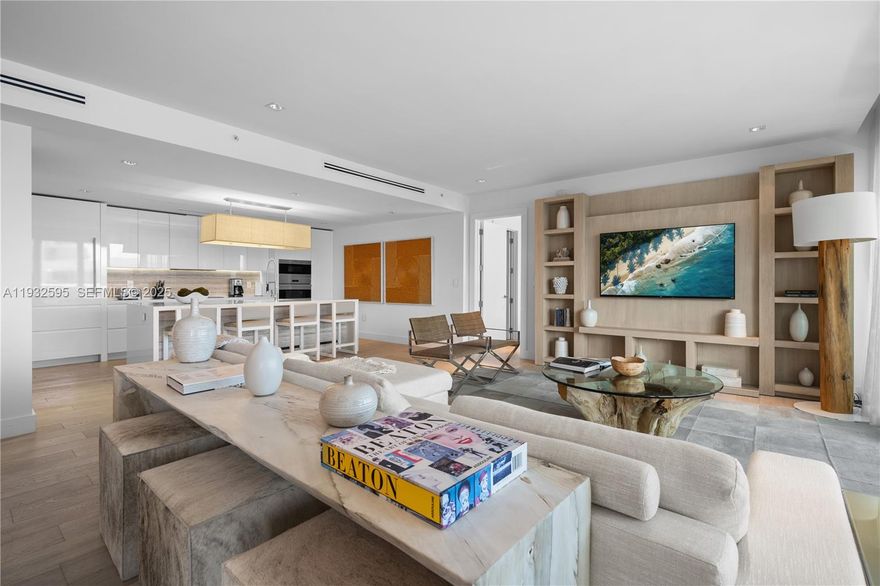 Discover elevated living in this beautifully furnished 3-bedroom, 3.5-bathroom penthouse at the iconic 1 Hotel Homes in South Beach. Spanning 2,675 SF, this light-filled residence offers spacious interiors, high-end finishes, and top-of-the-line appliances throughout. Ideal for families or groups seeking a luxury rental experience. Enjoy full access to 1 Hotel’s world-class amenities, including four pools, rooftop bar and lounge, state-of-the-art fitness center, spa, and more. Available for seasonal or short-term lease.