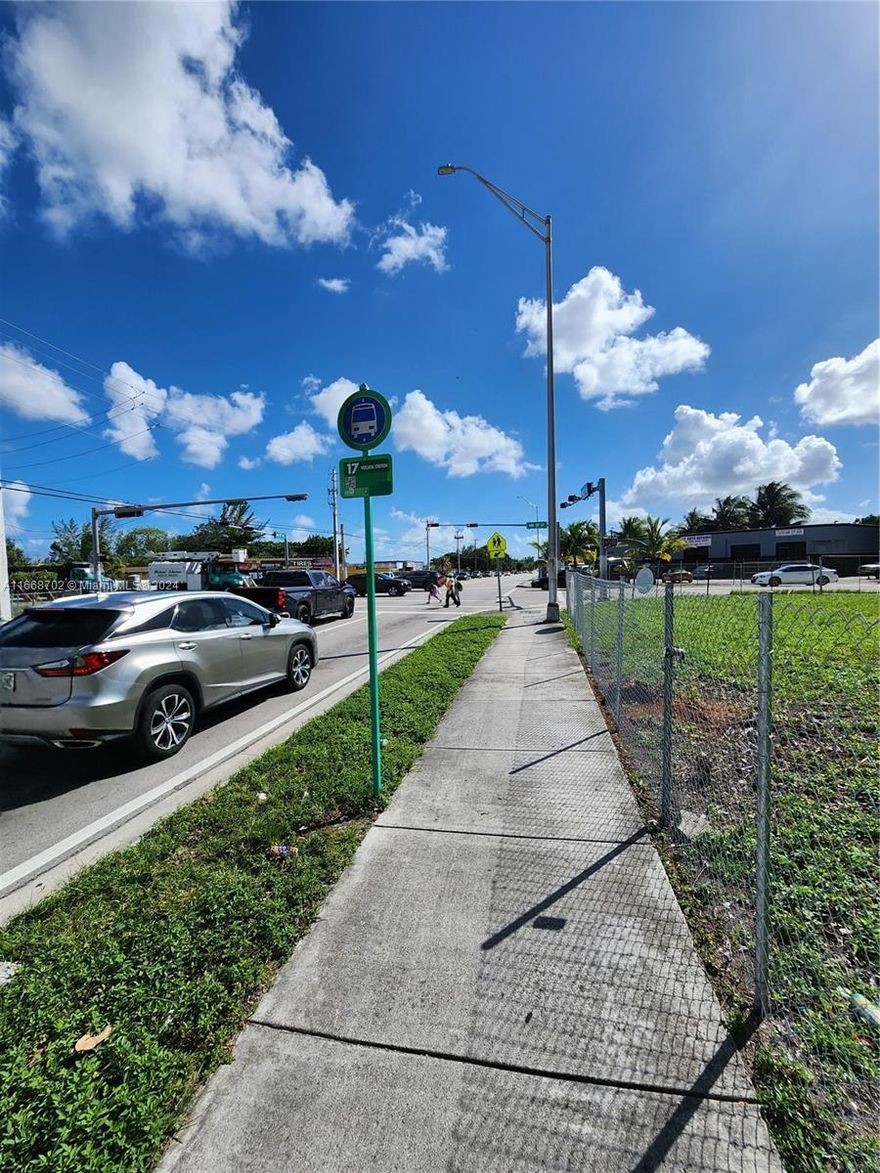 Vacant lot for Lease or Build-to-Suit at a busy corridor close to I-95 / 11,500 sq. ft. /  Commercial (BU-2) Zoning Miami-Dade County. Suitable for Commercial/Retail, Sports Facility/Soccer Fields, Car Dealership, Car Wash, Outside Storage, Parking Lot/Parking Garage, Service Station and additional allowable uses under BU-1/BU-1A Unincorporated Miami-Dade County, increasing traffic & visibility! The Lease terms are negotiable, The monthly rent for the land only is $2,900.00 + Sales Tax. Terms for Build-To -Suit are Negotiable. Tenants are responsible for conducting their own due diligence and verifying all facts