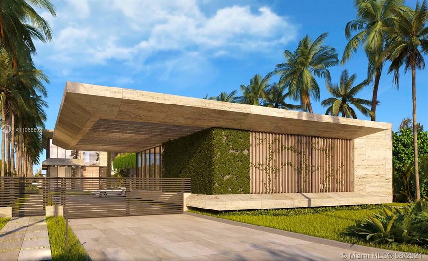 Don't miss this rare opportunity to purchase the best priced waterfront property on the prestigious upper North Bay Road. Here you have a unique opportunity to build your own 13,000 sf  bespoke modern home designed by world renowned architect Kobi Karp on a 30,800 sf lot with unparalleled wide bay views on billionaires' road. This property contains the spectacular sunset views that Miami has to offer, accompanied by it 100 sf of waterfrontage. The existing Pan-coast Mediterranean home has 6,151 sf of living area, 2-stories with high ceilings, an open floor plan, and Venetian plastered walls throughout. Between its long driveway, luscious courtyards, and the option to build your one-of-a-kind home, this truly is the best priced property on North Bay Road.