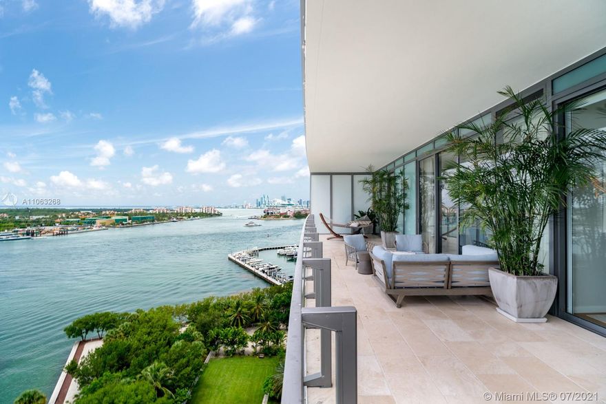 A building synonymous with only the best - Apogee is the premier condo building that sets the standard for luxury living in the South of Fifth neighborhood. Developed by The Related Group and designed by Sieger-Suarez it is a feast for the eyes. The gorgeous sprawling 3 bedroom interior residence features a private two car garage, 10 ft. ceilings, a fully equipped kitchen with multiple ovens, dishwashers and wine refrigerators. The 11 ft. deep balconies showcase simultaneously the breathtaking North and South views of the bay, ocean and skyline. The master bedroom is the perfect retreat. Outfitted with a large dressing room and an extraordinary bathroom featuring an in-ground tub with a rain shower-head to begin or end each day in bliss.