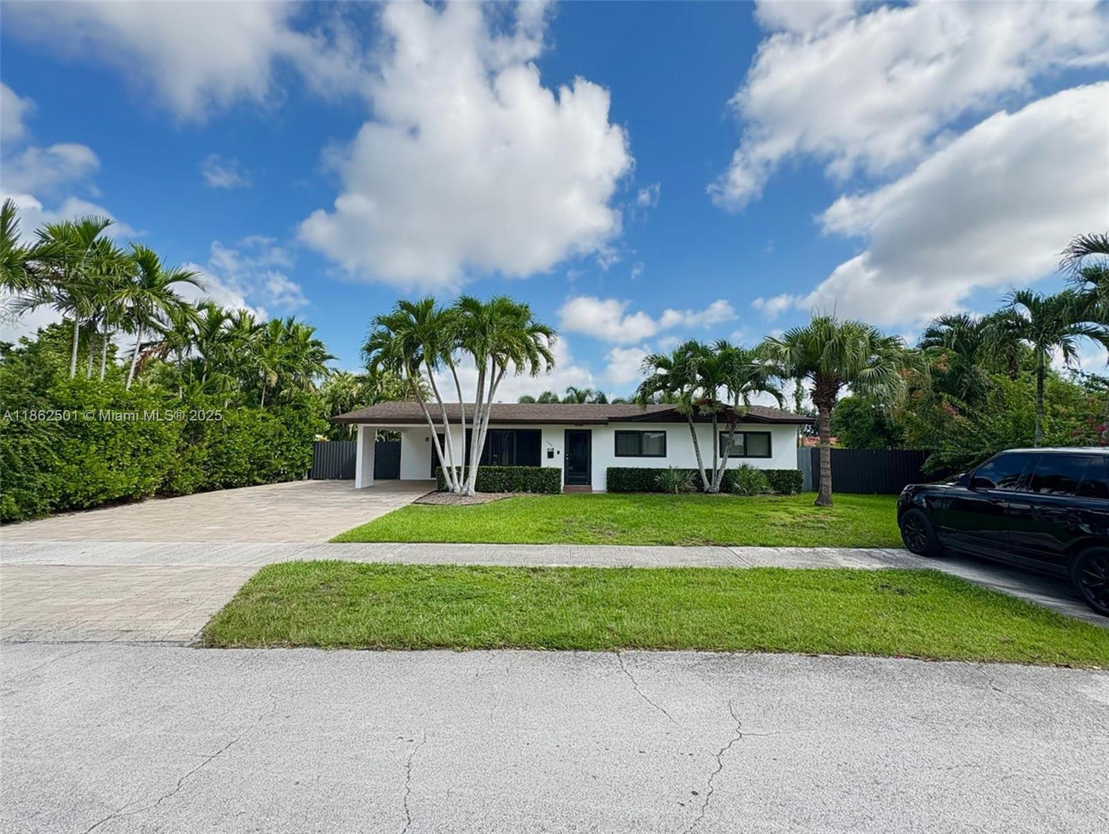 Location, Location! This spacious 4-bedroom, 2-bath + den home offers 2,030 sq ft of living space on a 10,298 sq ft lot and features a new A/C (under 2 years old), impact windows, and like-new appliances. Bright and airy with plenty of natural light, the home boasts a sparkling pool with terrace views, a shed for extra storage, parking for 7+ cars, a full laundry room, and wide 12+ ft side entrances on both sides of the property. Pool and lawn maintenance are included throughout the lease term. Conveniently located near the Turnpike, 826, shopping, and dining, this home truly has it all. Pets are allowed for an Additional $50 monthly
