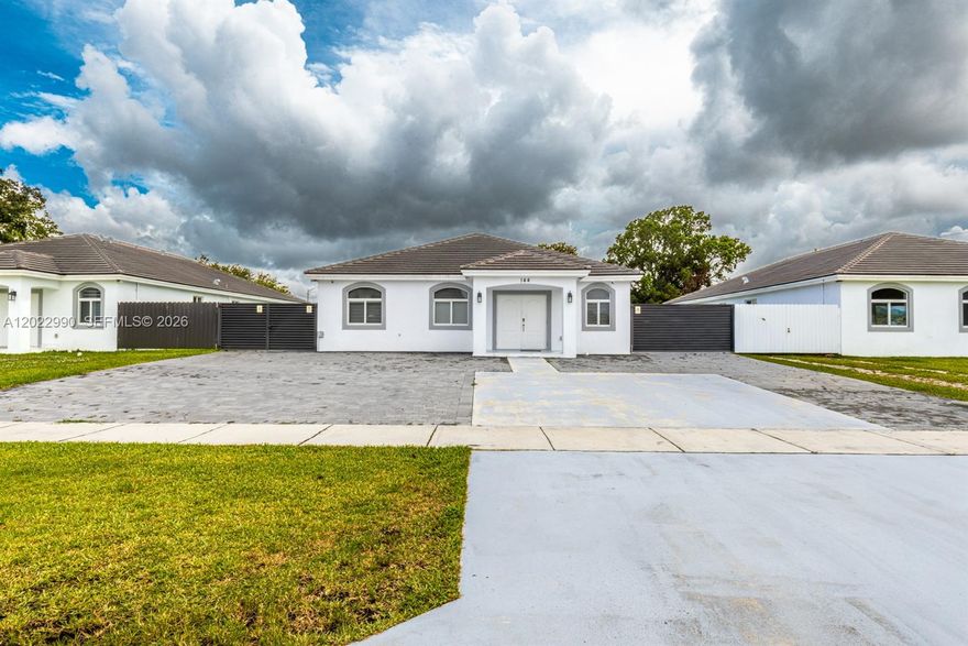 Modern elegance meets comfort in this stunning 2022 construction located in the heart of Homestead! This beautifully maintained home feels just like new and offers the perfect combination of style, space, and freedom with NO HOA. Featuring an open and modern layout, spacious living areas, and a huge fully fenced backyard perfect for entertaining, family gatherings, pets, or even adding your dream pool. Every corner of this property has been designed to impress with its contemporary finishes and inviting atmosphere. Seller is highly motivated! Don’t miss this incredible opportunity to own a move-in ready home in one of the fastest-growing areas. Schedule your private tour today before this gem is gone!