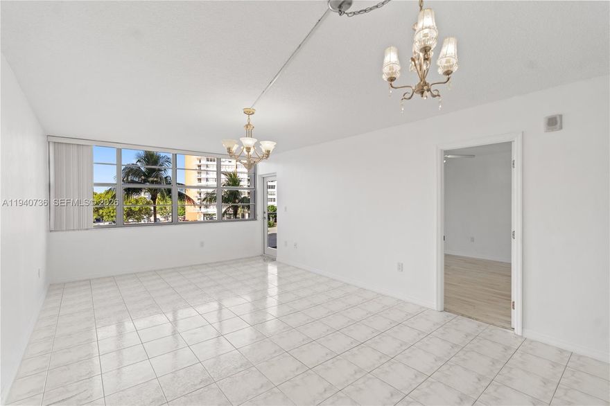 Just bring your clothes! This move-in ready one bedroom and one bathroom unit is perfectly located on the third floor. Freshly painted with brand new bedroom flooring, new vertical blinds, impact sliding glass doors, and impact windows throughout. The oversized kitchen features stainless steel appliances design it to your taste or enjoy it just the way it is. Two spacious walk-in closets provide excellent storage. Relax and enjoy stunning sunset views from your large private balcony. Buckley Towers is conveniently located near everything minutes to the airport, Brightline train station, Aventura Mall, and an abundance of parks and recreational areas for you and your loved ones.