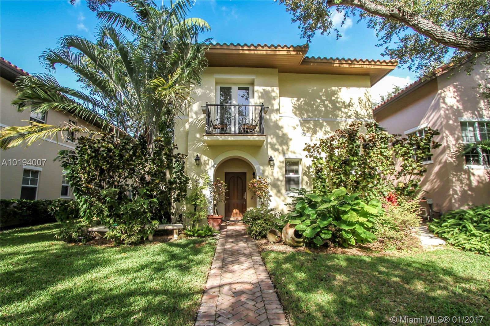 Amazing Location! In the heart of the Gables just off LeJeune close to everything, minutes from the Grove and Brickell. Pet friendly! Very quick approval process. Beautiful updated 2 bed 2 bath downstairs apartment in stand alone town home. Unheard of in the Gables one car garage plus 2nd driveway space. Stainless steel appliances, Gorgeous Mahogany kitchen with granite counters, Front yard and side gated brick patio. Marble and hardwood floors thru out. Walk in closets. Washer and dryer in garage.