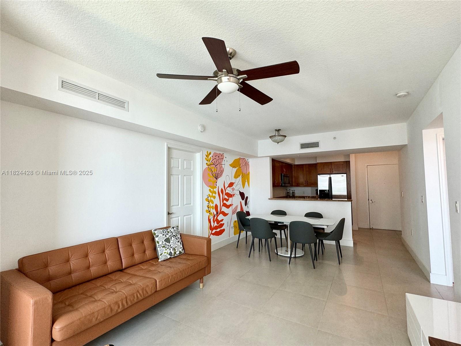 Turnkey fully furnished apartment with split floor plan. Enjoy your mornings and sunsets with views of the city and golf course from 2 Bed 2 Bath in the resort style Duo Condominium. The unit features a spacious kitchen with granite countertops and stainless-steel appliances with in-unit laundry and impact windows. The split floor plan allows for additional privacy between bedrooms. Unit comes with one assigned parking space. The convenient location provides walking to many restaurants and shops, less than a 5-minute drive to the Beach, Aventura Mall, Golfstream and more. Amenities include 2-story clubhouse with state-of-the-art gym and yoga room, tennis courts, sauna, steam room, gorgeous heated pool, game room with TV and billiard, party room, movie theater room and business center.