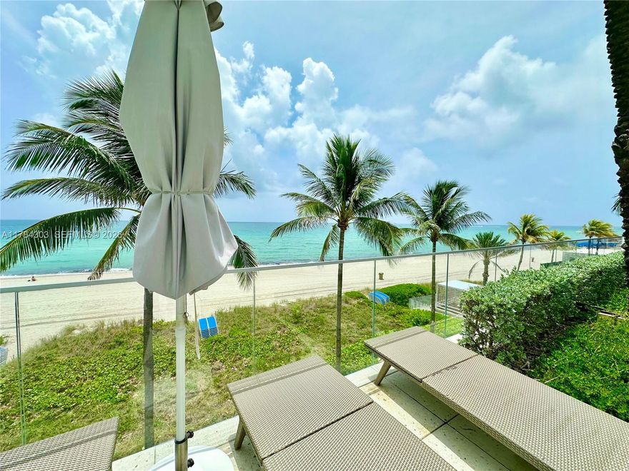 LEASED TILL 9-26-- QUICK CLOSE POSSIBLE: Stunning oceanfront home- furnished with breathtaking southeast views- over 3,000 sq ft of elegant open living space with 10 ft ceilings,  3 spacious ensuite bedrooms, with luxurious bathrooms, a large open floor plan, den, and two balconies.  All windows are impact glass.  It is the only unit in the building with a private 2000 sq ft balcony that offers direct access to the pool area.
Private elevator access, an assigned parking space, valet service, resort-style amenities including a INHOUSE BISTRO, billiards, full-service spa, state-of-the-art-gym, multiple pools, tennis and pickleball courts, full Concierge services, 5 minutes to Prada, Eataly, SKIMS, Hermès, Sephora, Zara, Aritzia, Massimo Dutti, Cartier, Saint Laurent all at Aventura Mall, airports and ports close by