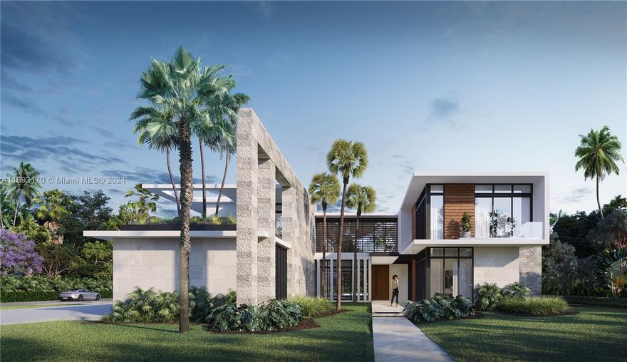 Introducing another quality built home by GILU Development. Designed by architect Reinaldo Borges of Borges Architects, with interior design expertly crafted by Alice Dahbura-Borges, this remarkable estate showcases unparalleled quality in finishes and details. Set on over an acre of lush landscape, expertly designed by acclaimed landscape architect Mathew Lewis of LandDesign, this modern contemporary features 7 bedrooms, 8.5 bathrooms. Highlights of the home include a Interior and exterior Koi ponds, media room, wine cellar, a home office/den, a 4-car garage, a generator, and multiple outdoor entertainment spaces, including a pickleball court. The home offers 10,822 square feet of air-conditioned living space and a total of 14,211 square feet of construction. Occupancy fall of 2026.