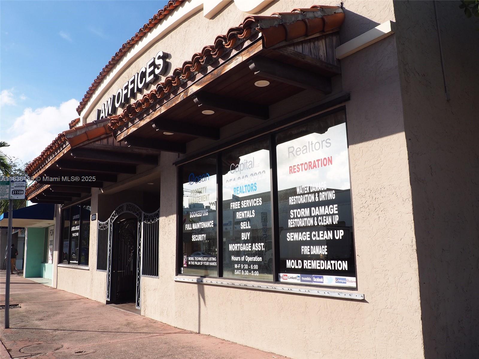 Fully leased building on approx 10,000 sq ft of land on a major street in Hollywood CBD. Ground floor offers excellent visibility, with potential for retail/restaurant. Currently includes upgraded office space, with excellent tenants. Property is in Opportunity Zone, offering maximum building height & density for redevelopment. Adj. corner building at 1955 Tyler can also be purchased, MLS #A11835582 with an additional 10,000 sq ft land. for a prime land assembly in east Hollywood, near beaches, transportation hubs, commercial zones, surrounded by a fast growing residential population. This property includes 2 tax folios: 514215014050 and 5142150140560.