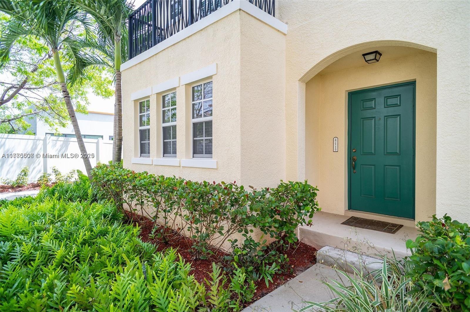 This stunning three-story townhouse features three bedrooms, 3.5 bathrooms, and an attached garage. The home showcases an expansive open kitchen flowing into an oversized living room with windows throughout and abundant storage space. Impeccably maintained with recent upgrades including a new AC unit, one-year-old washer/dryer, and nearly new refrigerator. The complex offers exceptional amenities including a beautiful pool adjacent to the unit, fully equipped gym, and children's playroom. Monthly maintenance covers high-speed internet, cable, alarm monitoring, landscaping, and all amenities. Prime location just 2.5 miles from the beach - only 10 minutes to coastal paradise. This turnkey property perfectly combines luxury living with resort-style amenities in an unbeatable location.
