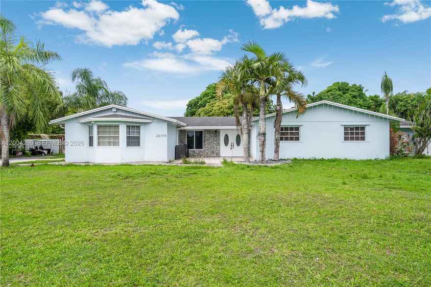 This beautiful property lands on over an Acre with many fruit trees and a lot of parking and backyard to build your dream pool, No hoa.