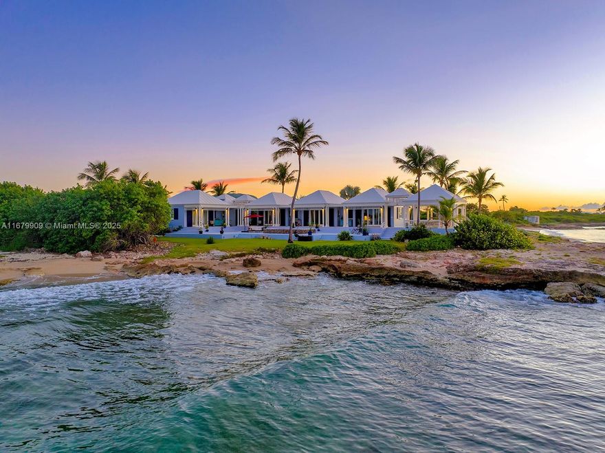 Discover a breathtaking oceanfront retreat on St. Croix's picturesque west end, easily accessible from major cities—no passport needed for U.S. citizens! This extraordinary 1.88-acre coastal oasis features 3 adjacent lots with 500+ ft of pristine beachfront bordering the Caribbean Sea, steps from Sandy Point National Preserve. Designed by architect Renee D'Adamo, the home blends indoor/outdoor living, offering stunning sunrises, panoramic views, & soothing ocean sounds. Enjoy the gourmet kitchen with custom mahogany, dual fridges, & captivating ocean views. With 2 tranquil bedroom suites, a wraparound outdoor gallery, & a pergola for Al Fresco dining, this sanctuary promises luxury & relaxation. Embrace an unparalleled coastal lifestyle & unforgettable experiences in this unique paradise.