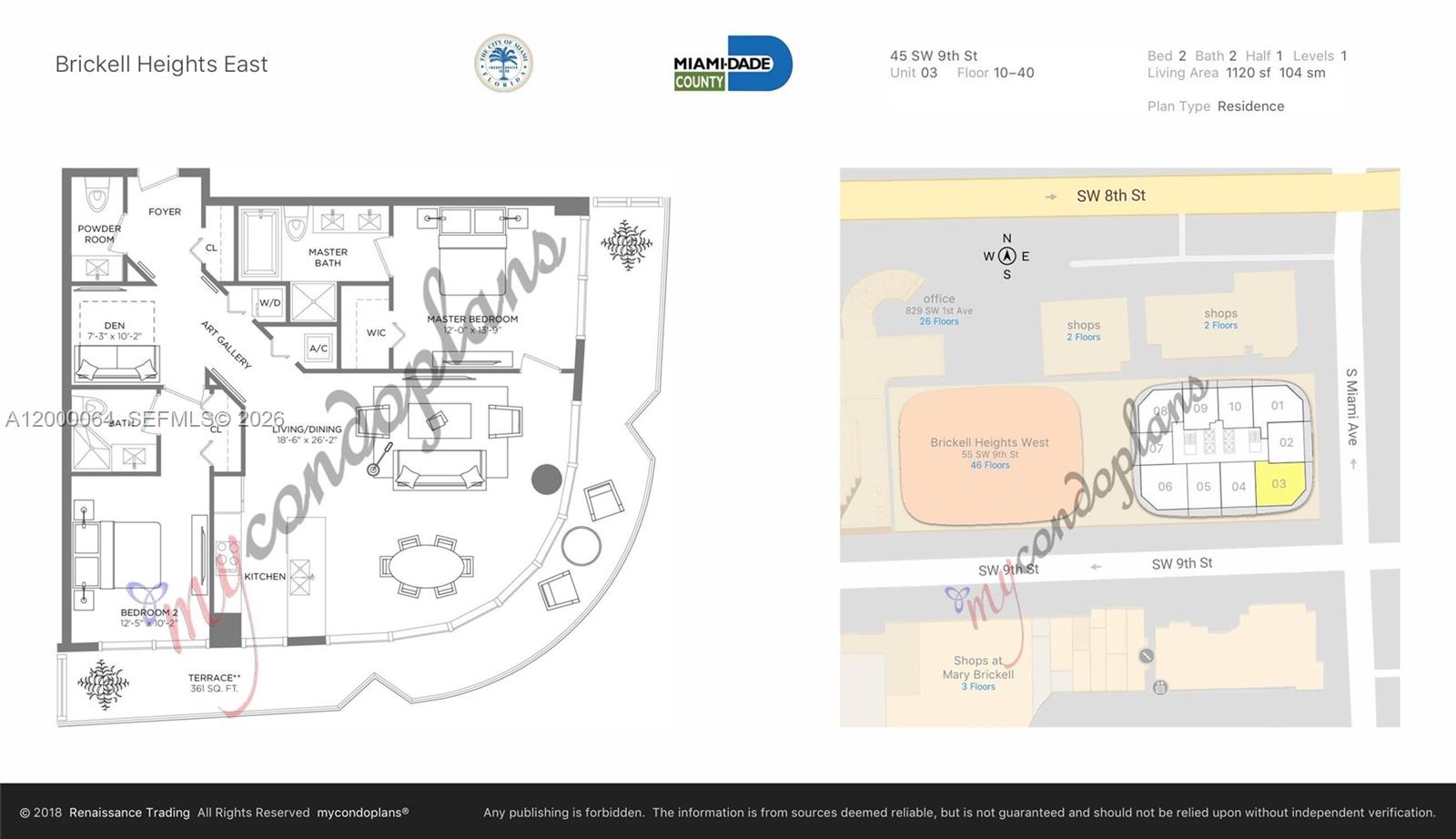 BRICKELL HEIGHTS EAST CON - Residential Lease