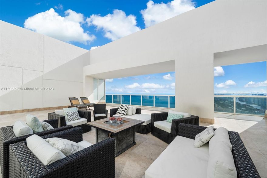 Indulge in elevated living within the coveted two-story penthouse at Hallandale's Beach Club. This exquisite residence features three bedrooms, four bathrooms, and sweeping vistas of the ocean, downtown Miami, and the intracoastal—transforming each space into a masterpiece of design. Revel in the allure of the lower terrace, complemented by an expansive upper terrace spanning 1400 sq. ft. Immerse yourself in luxury with opulent finishes and a plethora of amenities, including a spa, gym, restaurant, juice bar, beach service, theater, and more. Beyond being a mere residence, this is a retreat into the lap of lavish living, promising an unparalleled lifestyle experience.