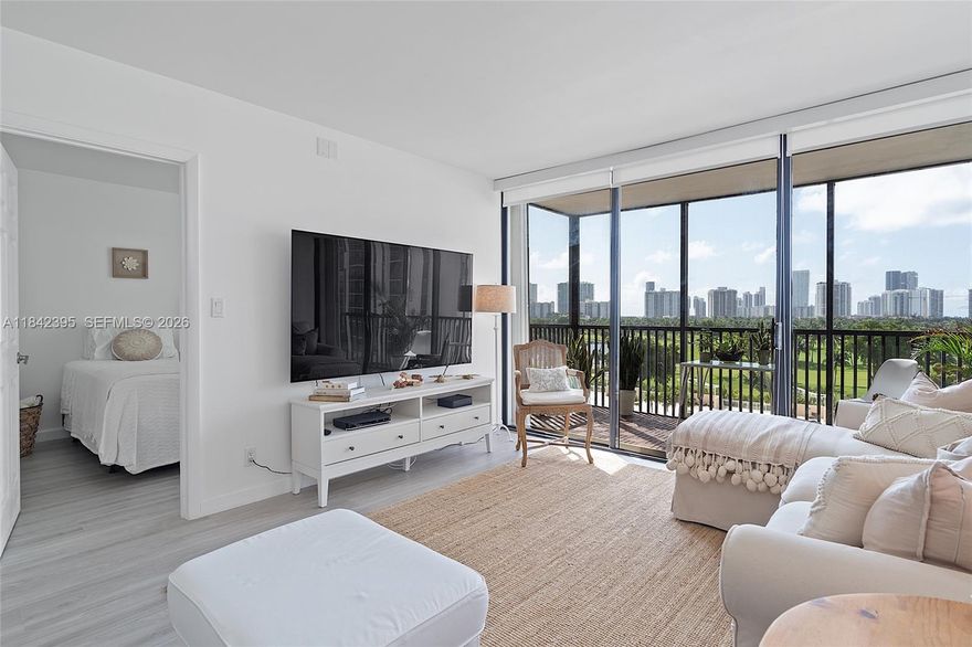 UNIT IN THE HEART OF AVENTURA JUST 5 MIN AWAY FROM THE BEACH. RENOVATED AND TASTEFULLY DECORATED 2BED 2BATH UNIT. SPECTACULAR VIEW TURNBERRY GOLF COURSE . NEW FLOOR THROUGHOUT AND TASTEFUL FURNISHINGS (FURNITURE INCLUDED). WHITE KITCHEN CABINETS, NEW STAINLESS STEEL APPLIANCES, AND LIGHT GRAY QUARTZ COUNTERTOP. WATER/CABLE/INTERNET AND 1 ASSIGNED COVERED PARKING (UNLIMITED FREE GUEST PARKING) INCLUDED IN HOA. GREAT AMENITIES: HEATED SWIMMING POOL, GYM JACUZZI, AND MEN & WOMEN'S SPAS. CORONADO TOWER I HAS BEEN COMPLETELY REMODELED INCLUDING NEW LOBBY, ELEVATORS, AND HALLWAYS, AND HAS PASSED 40-YEAR CERTIFICATION. MUST-SEE! NO LEASE FIRST YEAR AFTER PURCHASE, 2-YEAR LEASE REQUIRED BY ASSOCIATION.