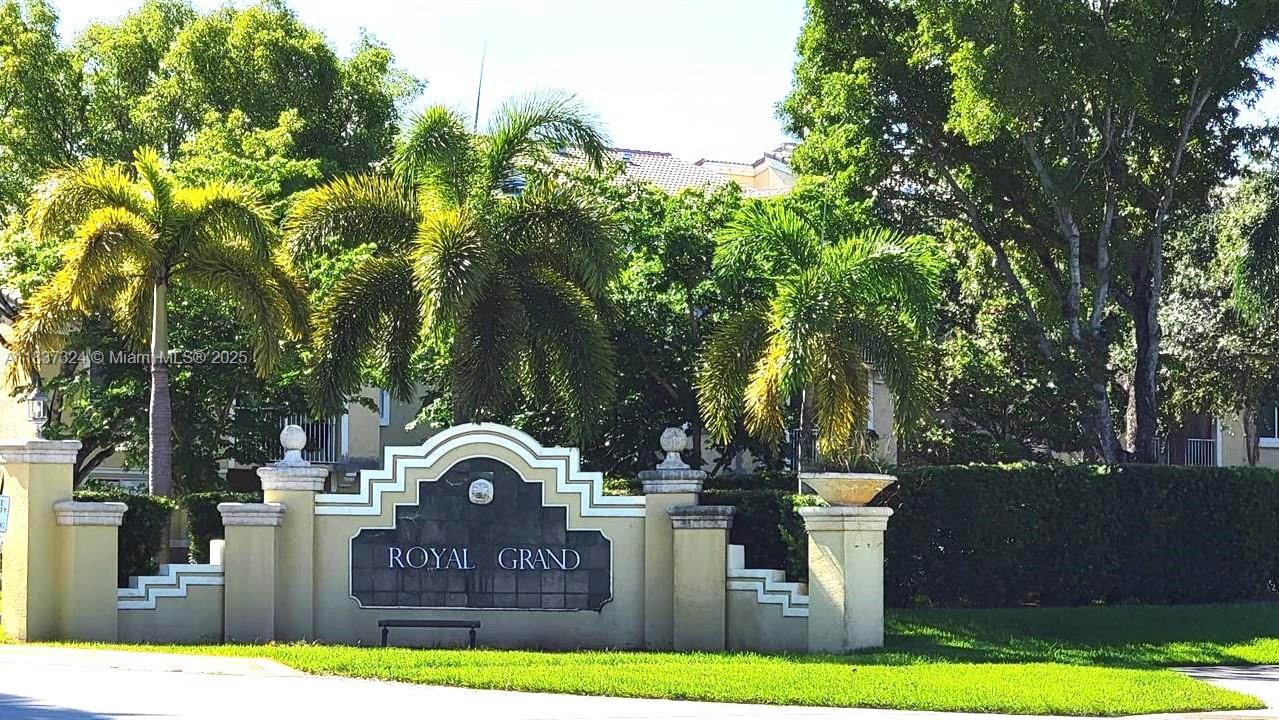 LOCATION LOCATION LOCATION!! Minutes away from, St. Thomas Univ, Hard Rock Hotel & Stadium, Gulfstream Park, Hollywood Beach, shopping & dining. Located within walking distance to Nova Southeastern University campus. In the Heart of Davie; 2/2 unit will be freshly paint before new tenant move in. stain steel appliances This spacious condo features a split bedroom floorplan which is ideal for roommate situations for nearby college students. You will also find vaulted ceilings in living room with a large balcony that is accessible from living room and both bedrooms. Washer & dryer inside of the unit. Condo has a newly built roof. Royal Grand offers wonderful amenities, pool, tennis, basketball courts, fitness center, and much more. Current lease valid until 8/14/25 at $2250