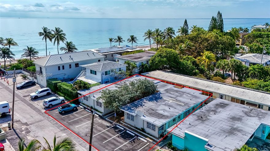 Prime development opportunity on a rare double lot with 80 ft of frontage, located just steps from the beach in one of Hollywood’s most desirable coastal areas. Property consists of two existing structures(318-320 Walnut st) and offers strong redevelopment potential. The property offers strong potential for 3 townhomes or other development, with permits currently in process, subject to buyer's due diligence and municipal approvals.