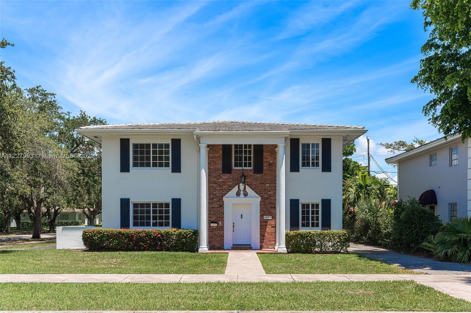 Prime Gables investment opportunity on a 7500sf lot. Situated near the University of Miami and US1 this duplex is ideal for immediate income generation or redevelopment opportunities. Each 2000sf+ unit has 4 beds and 2 baths, and spacious living areas. Separate entrances with 2 driveways. Property zoned for 2-9 units. Both units are currently rented through the 2022-2023 academic year. Separate electric & water meters for each unit. Total monthly rental income is $10K for both units.