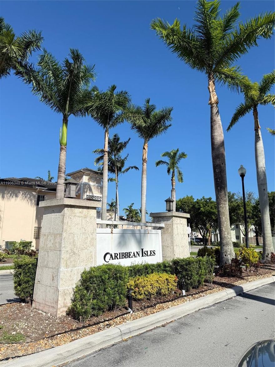 Luxury lifestyle in resort style community. Beautiful & quiet community! Keys inspired design! Second Floor/Corner 3 Bedroom Condo! This unit has indoor W&D, huge master bath, and separate living-dining-family rooms. The kitchen has beautiful stainless s steel appliances. Laminated wood floor. Clubhouse offers a child water theme park, and sauna room in the gym. Move in ready! Will not last.