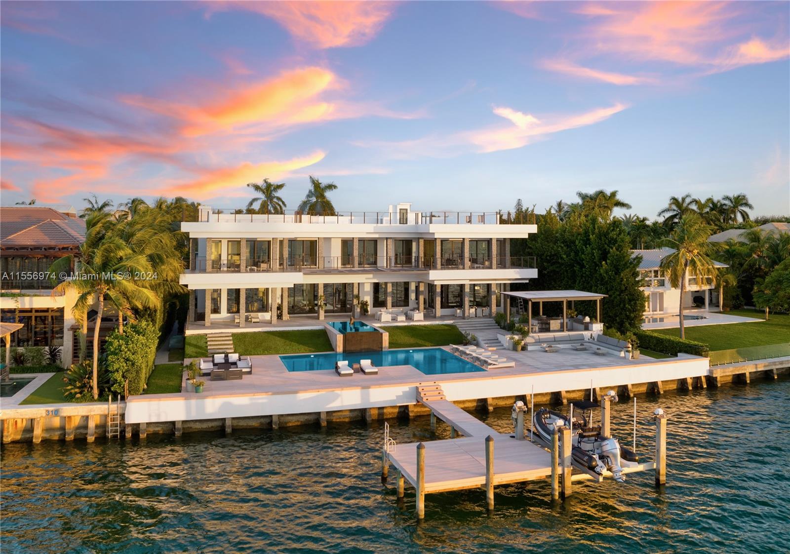 Rental Property at 330 Harbor Dr, Key Biscayne, Miami-Dade County, Florida - Bedrooms: 6 
Bathrooms: 8  - $125,000 MO.