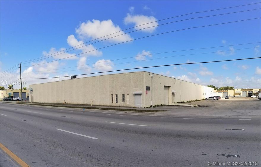 Industrial facility, zoned Light Manufacturing/Industrial (IU-1). 36,606 sf, concrete (CBS) construction, twin tee roof system. Single column line with 66 ft from column to side exterior wall, ideal for manufacturing, assembly, storage, etc. Entry at street level, 2 docking wells + 1 street level; Capacity for up to 8 more loading doors along an existing dock on the West side. Ceiling is 17 ft clear, fully sprinklered, 50 parking spaces, 1500sf, 3-phase power.